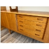 Image 4 : Vintage teak, buffet, & Hutch in amazing well kept condition with lots of close able storage. This b
