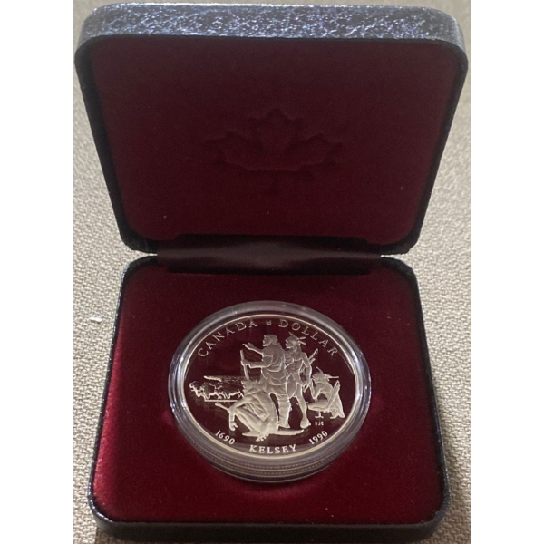 1996 Henry Kelsey Proof Coin 50% Silver 23.33 Grams