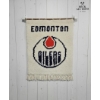 Image 3 :  Edmonton Oilers Wall Hanging And  Handmade Crochet Blanket 