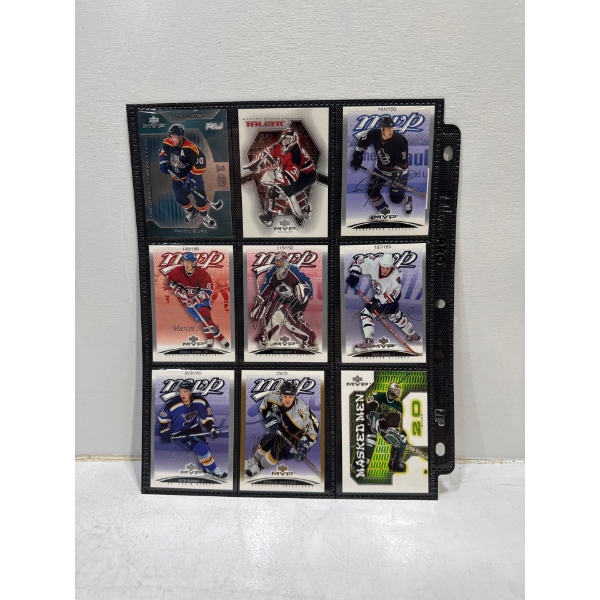 Binder Sleeve of NHL Cards - Various Years