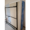 Image 3 : Queen Frame w/ 2 Single Box Springs & 1 Single  Mattress 
