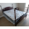 Image 1 : Gibbard Queen Size Four Poster Bed Frame w/Brand New Beauty rest Imperial Collection Queen Size  