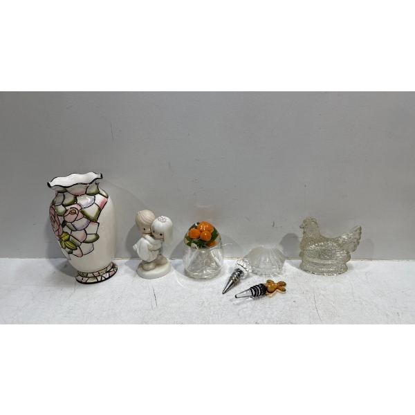 Vase, Figures, Glass Containors