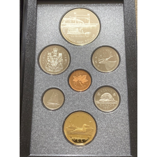 1991 Proof Set Commemorative Silver Dollar=50% Silver 23.3 Grams