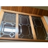 Image 1 : Pair of lead Came Windows 19" x 59.5" x 2" Came From Century Old Homestead in Northern Sa