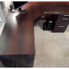 Image 2 : Dark Wood L Shaped Corner Desk 65x25x30