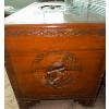 Image 4 : Gorgeous Hand Carved Chinese Camphor Wood Chest 40x20x21 Trunk 