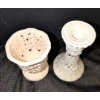 Image 7 : Candlestick Holder, Vases and Miniature Dress Form 22 Inches Tall