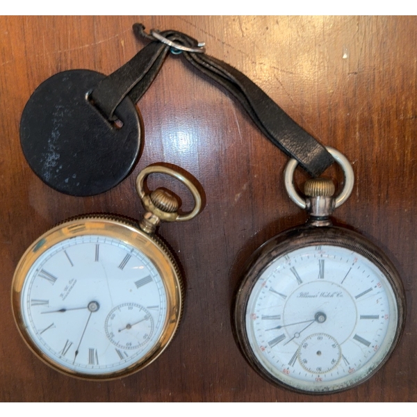 Pocket Watches with Leather Fob