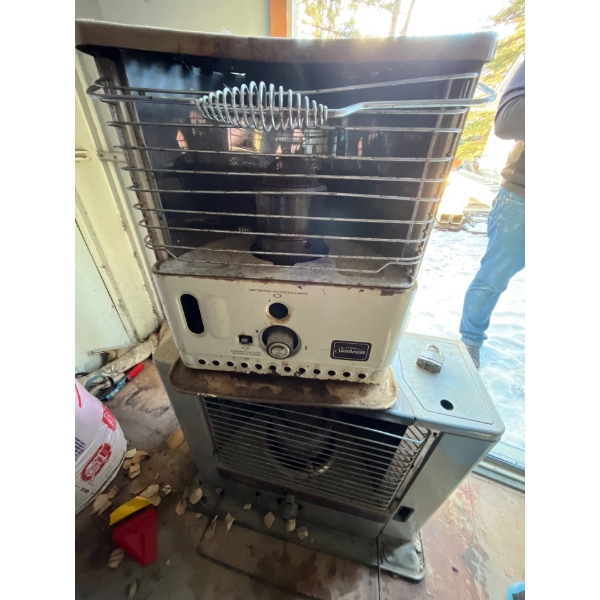 2 propane, liquid gas heaters not tested