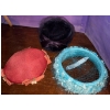 Image 2 : Three Vintage Women's Hats w/Small Easel
