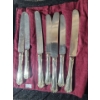 Image 8 : Metal Plate 11.5" Diameter, Glass Plate w/Basket 12 X 7.5, Rogers/ Wallace Various Cutlery and More!