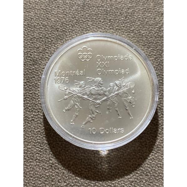 1976 Montreal Olympics $10 Coin 92.5% Silver 48.6 Grams