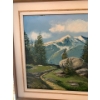 Image 4 : MCM Oil Panting Mountain Scene 25X30
