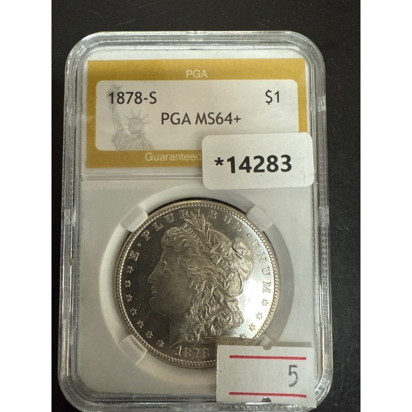 1878-S Morgan Dollar PGA MS64+