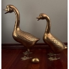 Image 2 : Large Brass Goose Family, Largest is 14W, 20T 