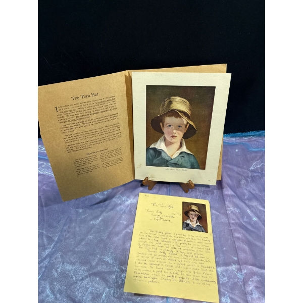 Thomas Sully "The Torn Hat" Print 10Wx13H