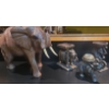 Image 1 : Elephant Decor Items Including Lovely Wooden Elephant 