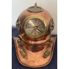 Image 1 : Copper Colored Victorian Diving Helmet Themed Clock  - 7.5T 