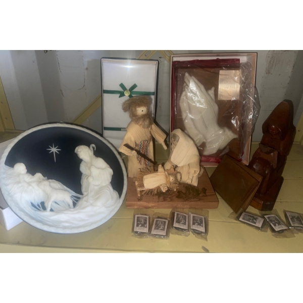 Nativity Collections, Decorative Carved Religious Plate By Avondale and More 