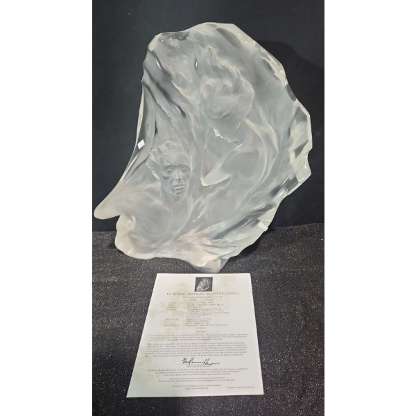 Sculpture 92/350"Ex Nihilo"(H.173), Artist: Frederick Hart, Clear Acrylic Resin 17 W, 6.5 D, 20.5 T 