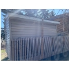 Image 10 : Shed Well Built 2X4 Construction 10'x10'x8' Hight On Skids double Front Door gray Siding & asphalt 