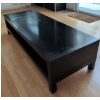 Image 1 : 2 Tiered Coffee Table - Rectangular in Black Venier 