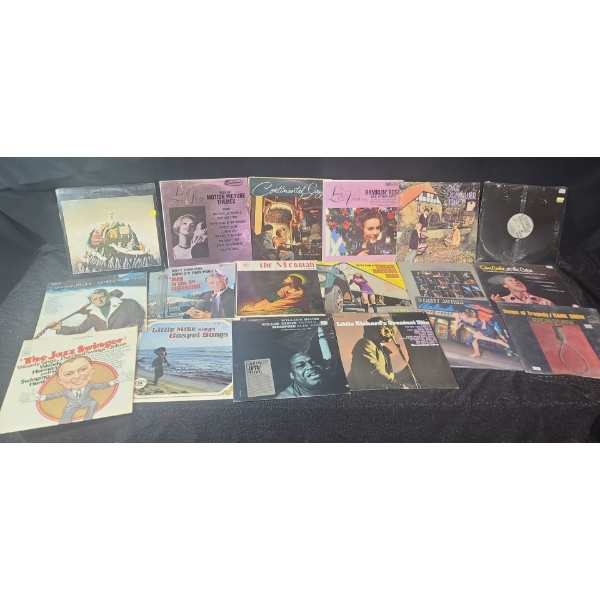 Assorted Records, Various Genres: Continental Jazz, Billy Graham, Sam Cooke,Little Richard and More!