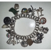 Image 2 : Stamped Sterling Vintage Charm Bracelet 8L w/ 19 Sterling Silver Charms