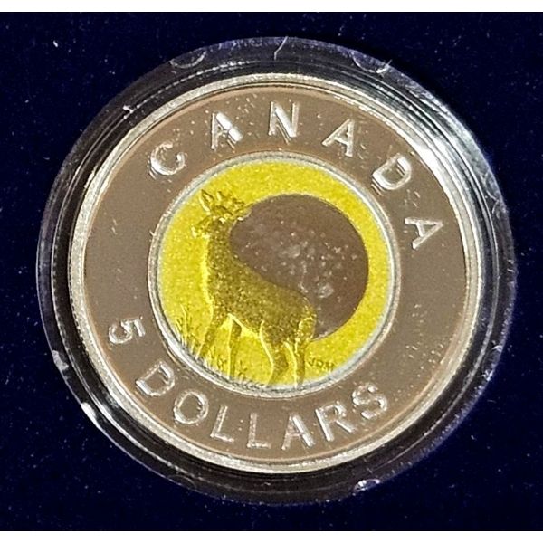 2011 $5 Full Buck Moon - 92.5% Sterling Silver and Niobium Coin - #1