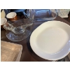 Image 5 : enamel roaster season cast-iron pan, glass gravy boat, two side sauce dishes square glass baking pan