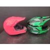 Image 1 : NEW FULMER MX Helmets - PHX Zone 3 Grn/Blk Size XL & PHX Helium 2 Pink XL