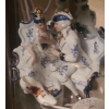 Image 10 : Decor in Cabinet: Music Box Raincoats 7 T, Crane 8 T, Figure in Orange Hat 9.5 and More!