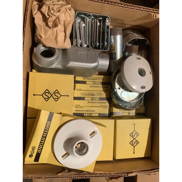 Lot Of Vintage Electrical Supplies, NEW in Original Boxes