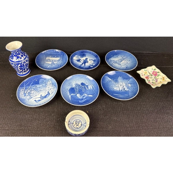 Set of 6 Decorative Plates & More -  Royal Copenhagen, Copenhagen Porcelain, B&G, Old Foley