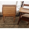 Image 2 : Antique School Desk ( 31"H x 21.5"W x 31"D) and Small Roll Up Desk ( 31"H x 21.5" x 31"D)