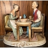 Image 2 : Vintage Bisque Porcelain Figurines 4T - Geese w/ Couple Dining