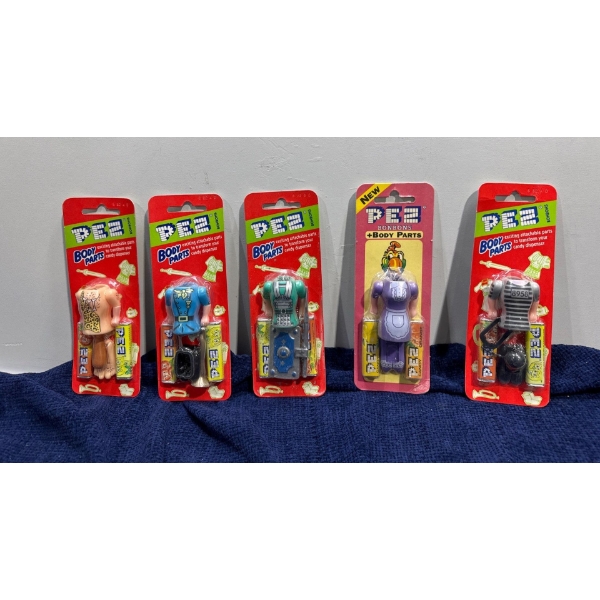 Collection of Vintage Pez Dispensers - Body Parts
