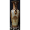 Image 3 : Decorative Vase with Ornate Handles and Embossed Detailing, 40-Inch Height