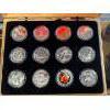 Image 2 : 2013 $10 O Canada Series: Pure Silver Set with Display Case 12 coin set 190.44 g
