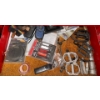 Image 9 : Mastercraft Rolling Tool Chest- Red Multiple Drawered Tool Box Full Of Various Tools & Garage Goodie