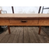 Image 4 : Rustic Wooden Desk/ Farm Table with Singular Drawer- 50"W x 30"D x 30"H