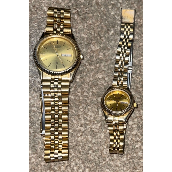 His & Her Citizen Quartz Watches