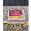 Image 4 : Silk Rug 48Wx68H (Peach, Cream, Sage, Gold-Yellow, and Black)