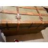 Image 3 : Antique Trunk Green in Colour with Leather Straps. Wood Top Tray Great Condition 3ft x 22'w x 25"tal