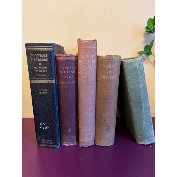 5 books from the early 1900s standard English PROSE procedure handbook of art welding.