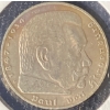 Image 3 : 1936 German 5 Reichsmark Coin 90% Silver 13.88 Grams