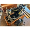 Image 4 : 1950 Singer Sewing machine #JC8171358 with Case. Excellent Condition plus yard measuring sticks