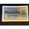 Image 1 : 1922 Bavarian State Banknote, 5000 Mark Denomination