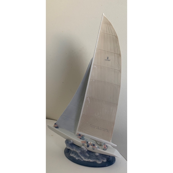 LLADRO  Porcelain Desafio Espanol Copa America 95 (Sailboat) - 9W, 14T 